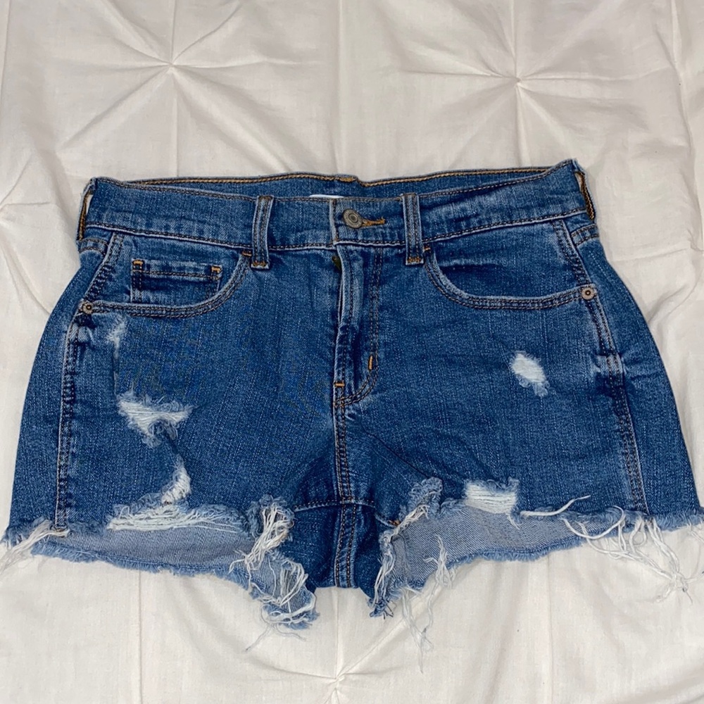 Old navy boyfriend jean shorts size 0